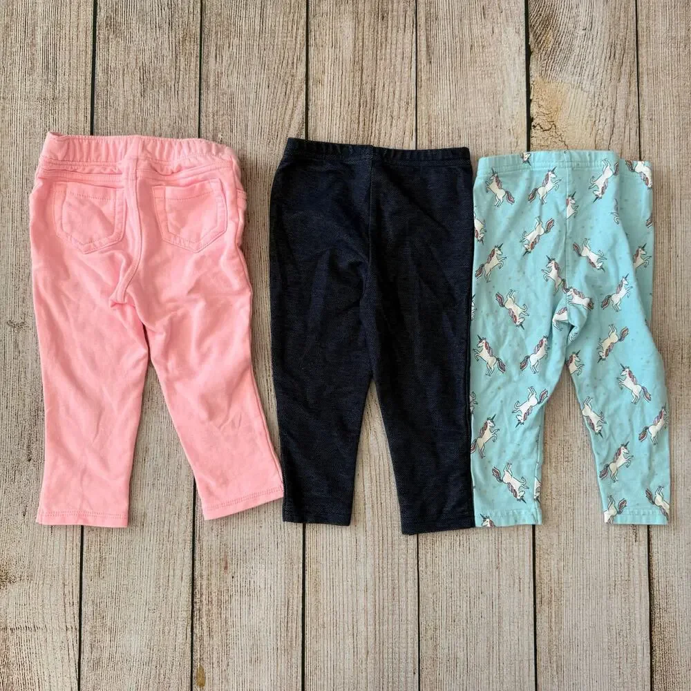 Girls 18 month Bundle - 2 long sleeve shirts - 3 pairs of pants
